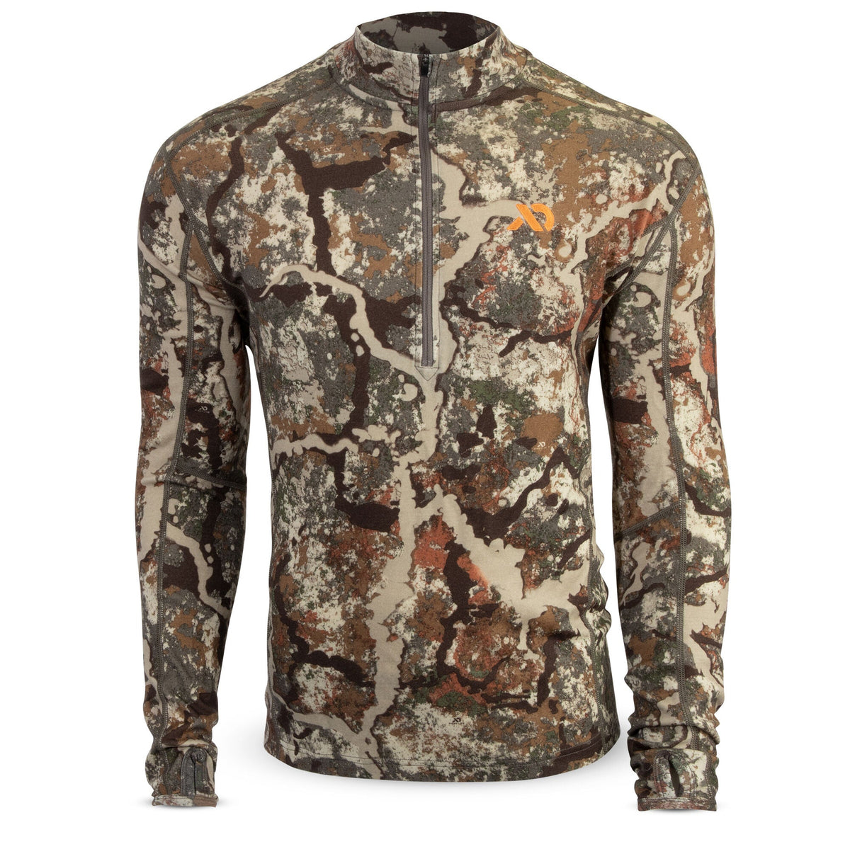 Furnace Quarter Zip - Merino Camo Hunting Long Sleeve, Insulated Midlayer, Hunting Gear For Men