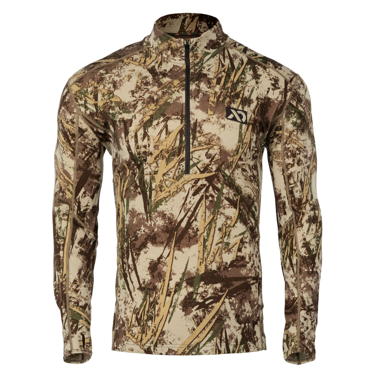 Furnace Quarter Zip - Merino Camo Hunting Long Sleeve, Insulated Midlayer, Hunting Gear For Men