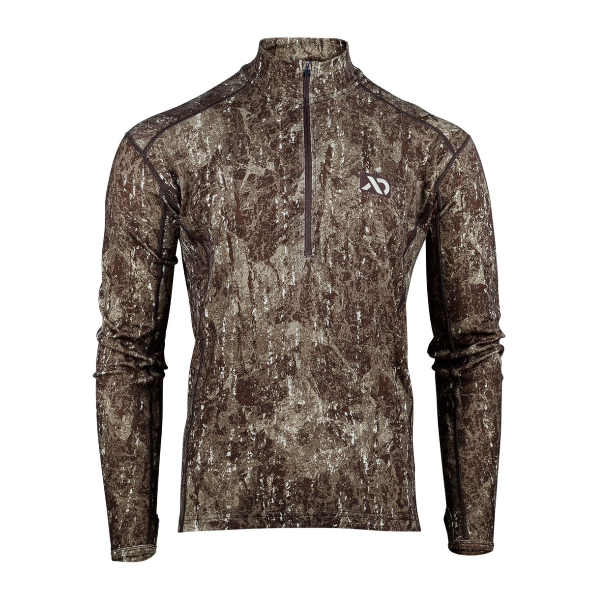 Furnace Quarter Zip - Merino Camo Hunting Long Sleeve, Insulated Midlayer, Hunting Gear For Men